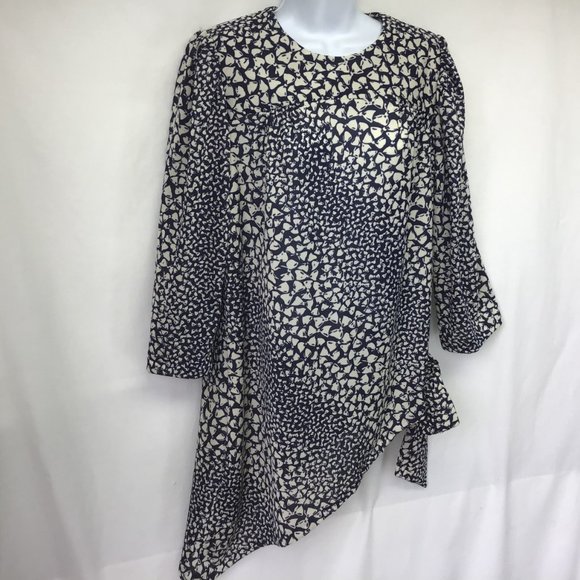 Lady Dorby Women Blue Mutton 3/4 Sleeve Blouse 16W - Picture 3 of 9